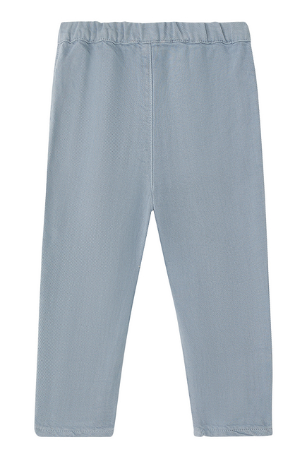 Lyocell and Linen Blend Denim Jeans